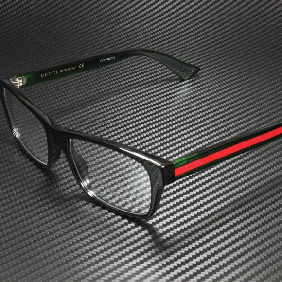 Gucci Black Red 55mm Eyeglasses - Picture 1 of 3